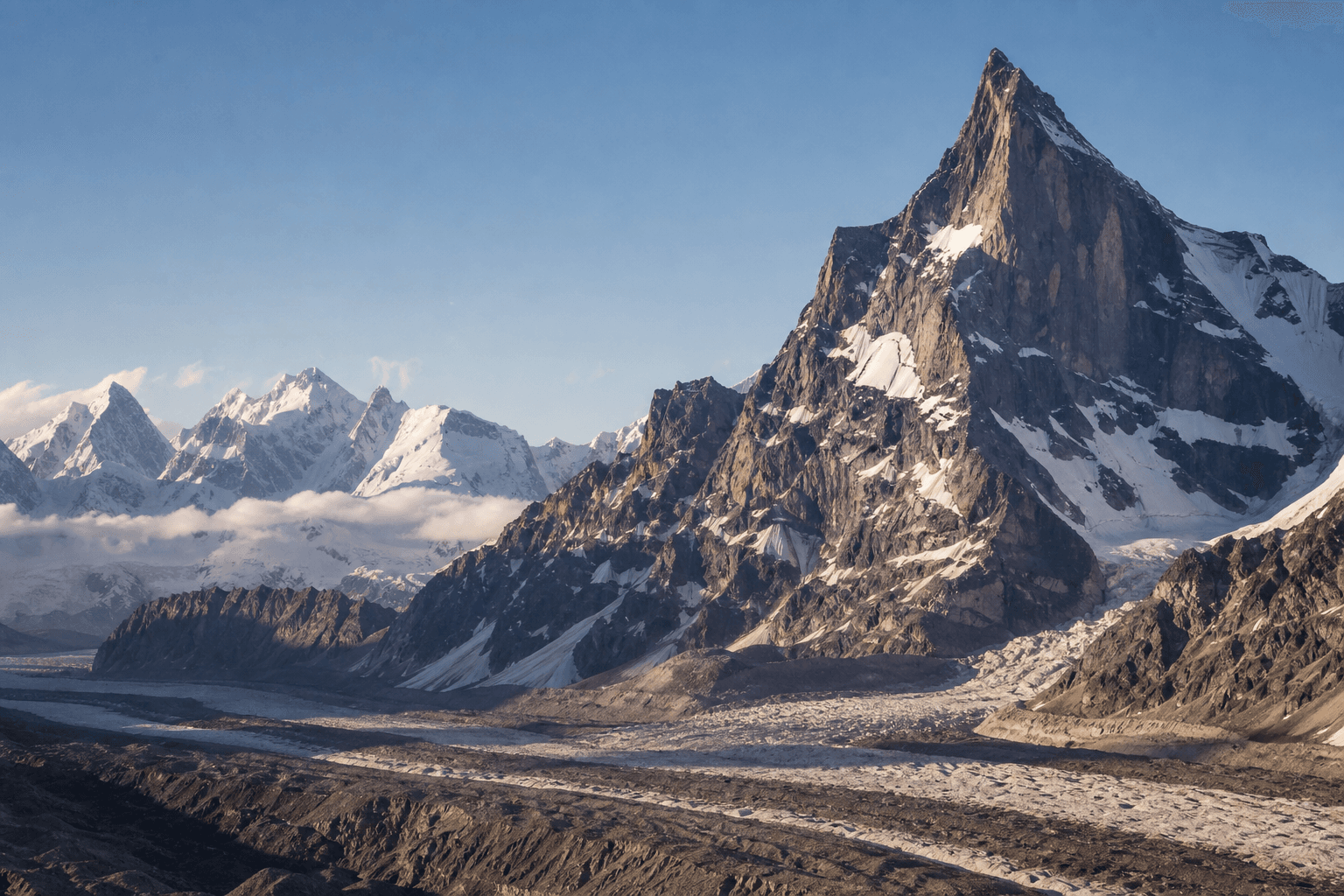 Illustrative Karakoram landscape for Mitre Peak Expedition