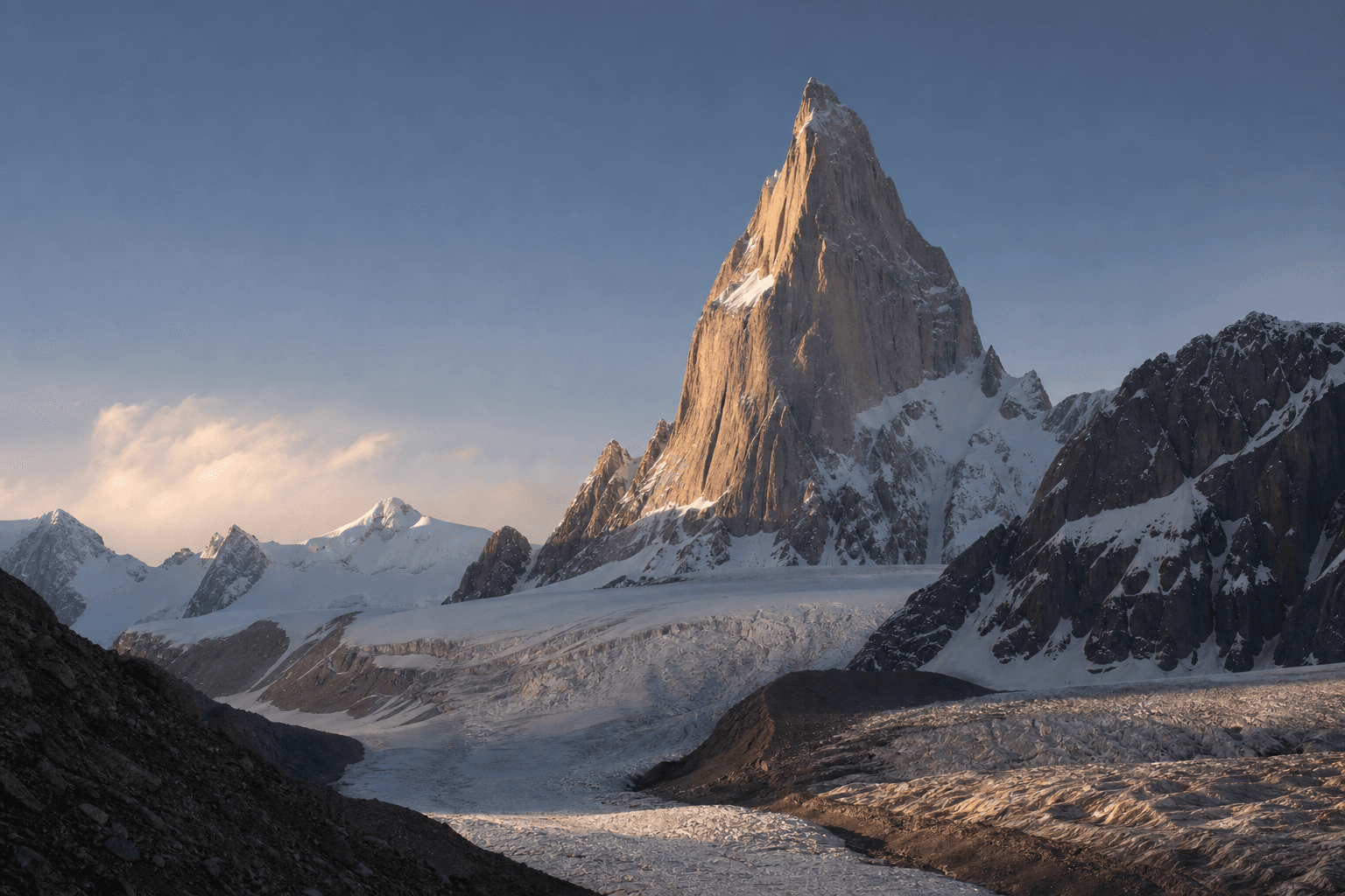 Illustrative Karakoram landscape for Muztagh Tower Expedition