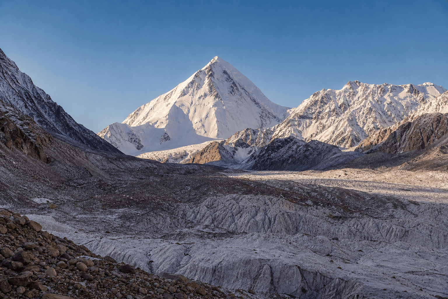 Illustrative Karakoram landscape for Pastore Peak Expedition