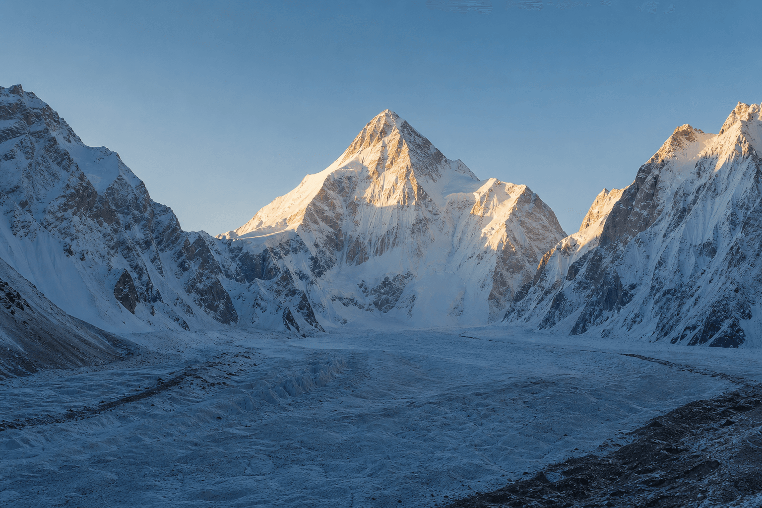 Illustrative Karakoram landscape for Gasherbrum III Expedition