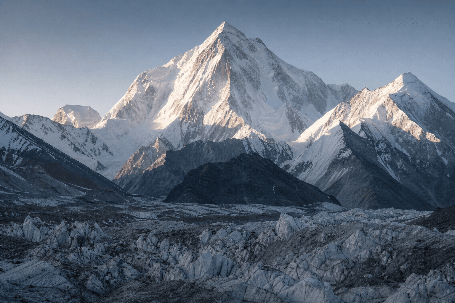 Illustrative Karakoram landscape for Gasherbrum V Expedition