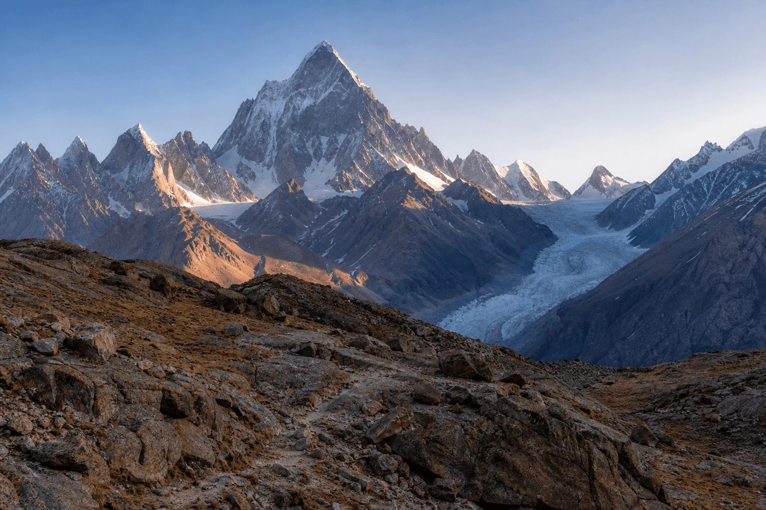 Illustrative Karakoram landscape for Skori Peak & Pass Trek
